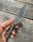 Mountain Scout Knife — Buckeye Burl & Brass