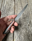 Western Paring Knife 3.75" — Terra-Cotta Burl Micarta & Linen