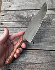 Western Chef’s Knife 7” — Redwood Burl & Copper