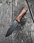 Mountain Scout Knife — Maple Burl & Brass