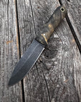 Mountain Scout Knife — Buckeye Burl & Brass