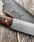 Survival Scout Knife — Ambrosia Maple & Brass
