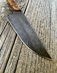 Western Mini-Chef's Knife — Zebrawood & Brass