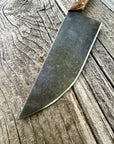 Western Mini-Chef's Knife — Zebrawood & Brass