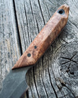 Quille Pocket EDC knife — Maple Burl & Linen