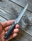 Quille Pocket EDC knife — Linen Micarta & copper