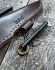 Valence Bushcrafter — buckeye burl & Linen Micarta