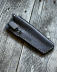 Ocelot Pocket EDC knife — Linen Micarta & copper