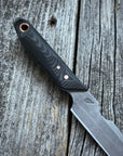 Quille Pocket EDC knife — Linen Micarta & copper