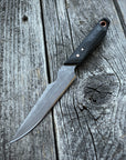 Quille Pocket EDC knife — Linen Micarta & copper
