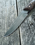 Ocelot Pocket EDC knife — Redwood Burl & copper