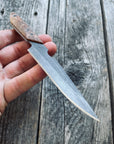 Quille Pocket EDC knife — Maple Burl & Linen