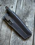 Quille Pocket EDC knife — Linen Micarta & copper