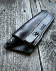 Ocelot Pocket EDC knife — Linen Micarta & copper