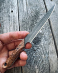 Quille Pocket EDC knife — Maple Burl & Linen