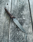 Ocelot Pocket EDC knife — Redwood Burl & copper