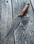 Quille Pocket EDC knife — Maple Burl & Linen