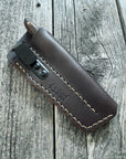 Ocelot Pocket EDC knife — Redwood Burl & copper