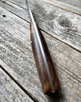 Drop-Point Harvester— Walnut Burl & Brass