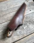 Drop-Point Harvester— Walnut Burl & Brass