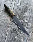 Western Paring Knife 3.75" — Buckeye Burl & Linen Micarta