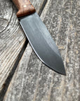Survival Scout Knife — Maple Burl & Brass