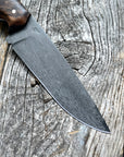 Drop-Point Harvester— Walnut Burl & Brass