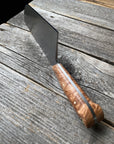 Western Cleaver 7” — Maple Burl & Brass