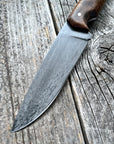Drop-Point Harvester— Walnut Burl & Brass