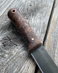 Mountain Scout Knife — Spalted Maple Burl & Copper