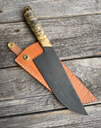 Western Chef’s Knife 7” — Buckeye Burl & Brass