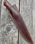 Long Hunter Camp Knife — Snakewood & Brass