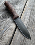 Mountain Scout Knife — Spalted Maple Burl & Copper