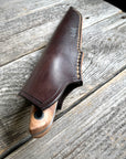 Drop-Point Harvester— Maple Burl & Linen Micarta