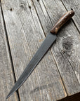 Western Heavy Fillet Knife 8" — Spalted Maple & Copper