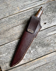 Drop-Point Harvester— Walnut Burl & Brass