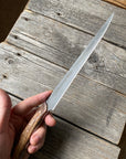 Western Heavy Fillet Knife 8" — Spalted Maple & Copper