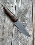 Drop-Point Harvester— Walnut Burl & Brass