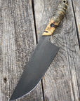Western Chef’s Knife 7” — Buckeye Burl & Brass