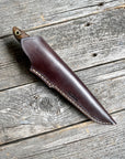 Drop-Point Harvester— Walnut Burl & Brass