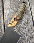 Western Chef’s Knife 7” — Buckeye Burl & Brass