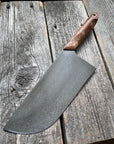 Western Cleaver 7” — Maple Burl & Brass
