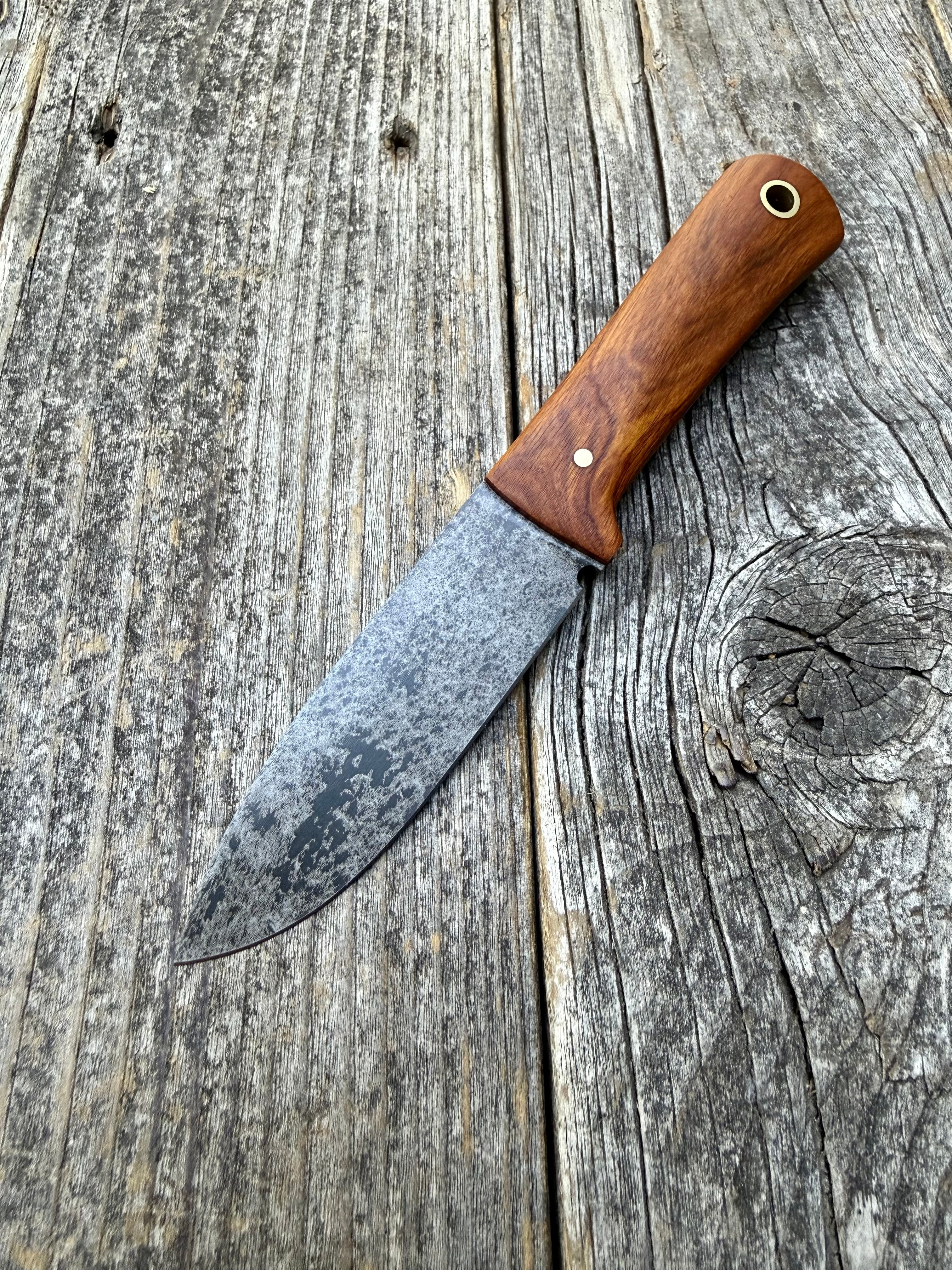 Mountain Scout Knife — Desert Ironwood  & Brass