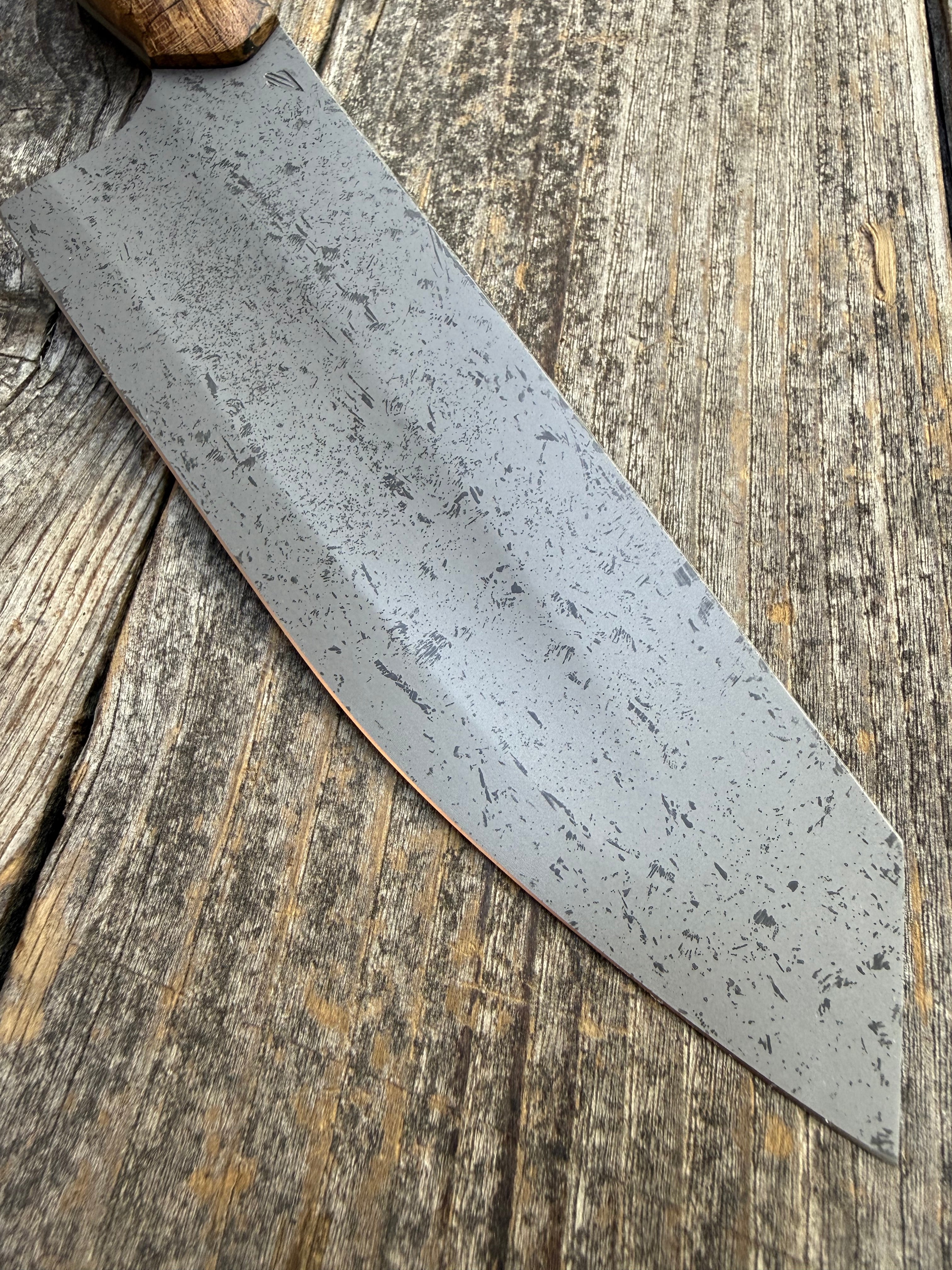 S-Ground Chef’s Knife 7”— Spalted Maple & Copper