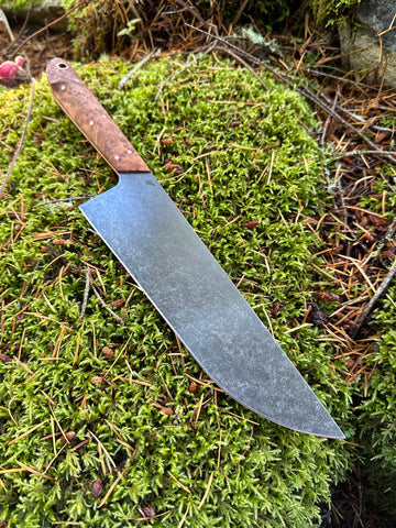 Western Chef’s Knife 8” — Redwood Burl & Copper