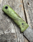 Survival Scout Knife — Maple Burl & Linen