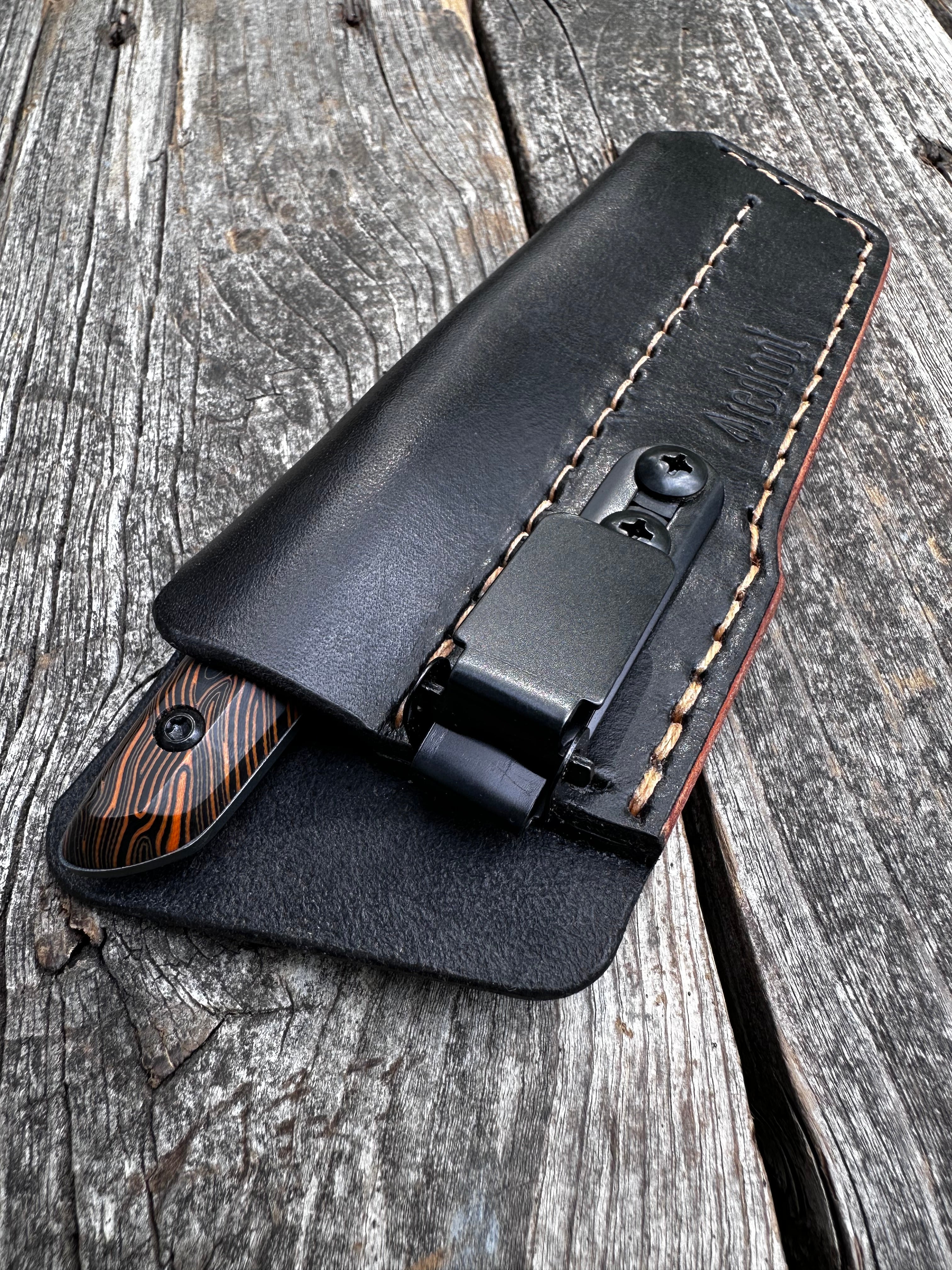 Ocelot Pocket EDC knife — Coral G10 & Cerakote