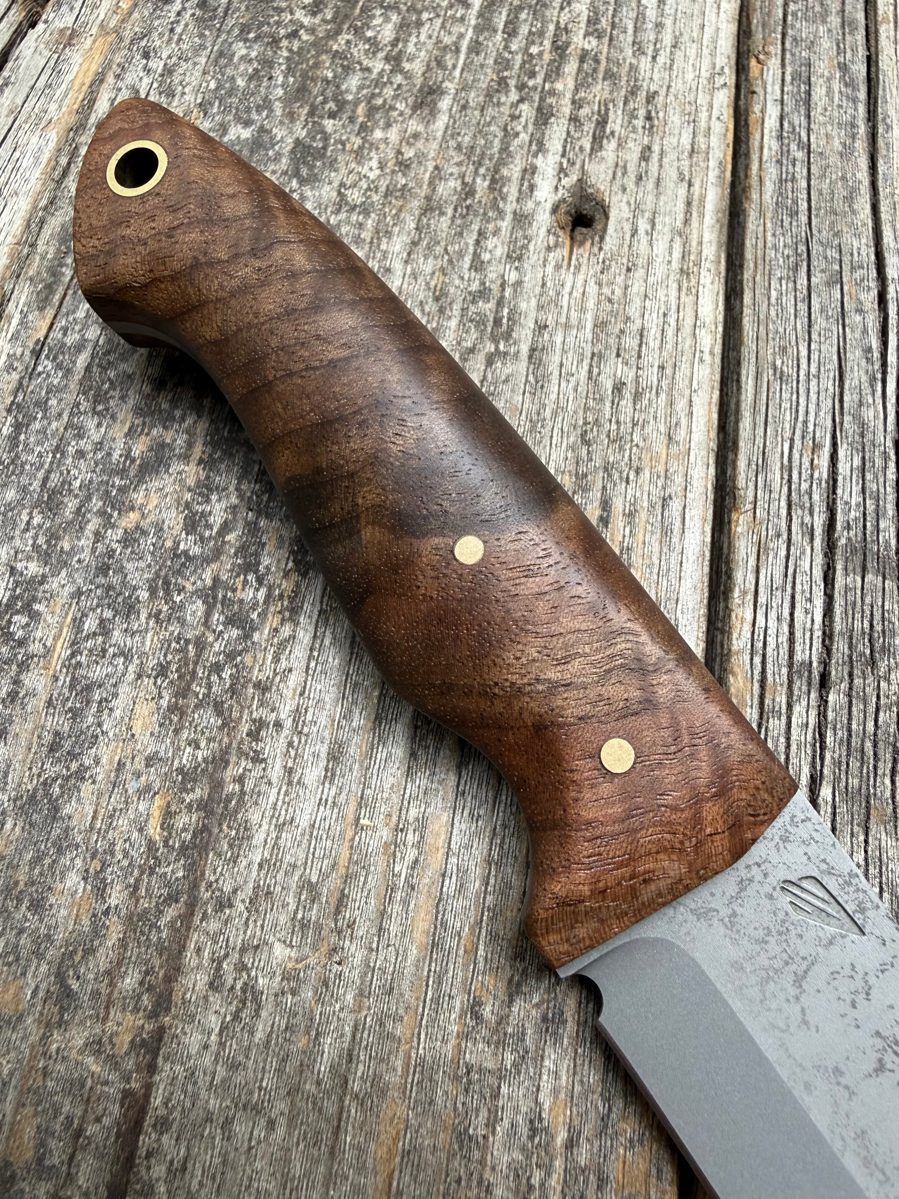 Valence Bushcrafter — Figured Walnut & Brass