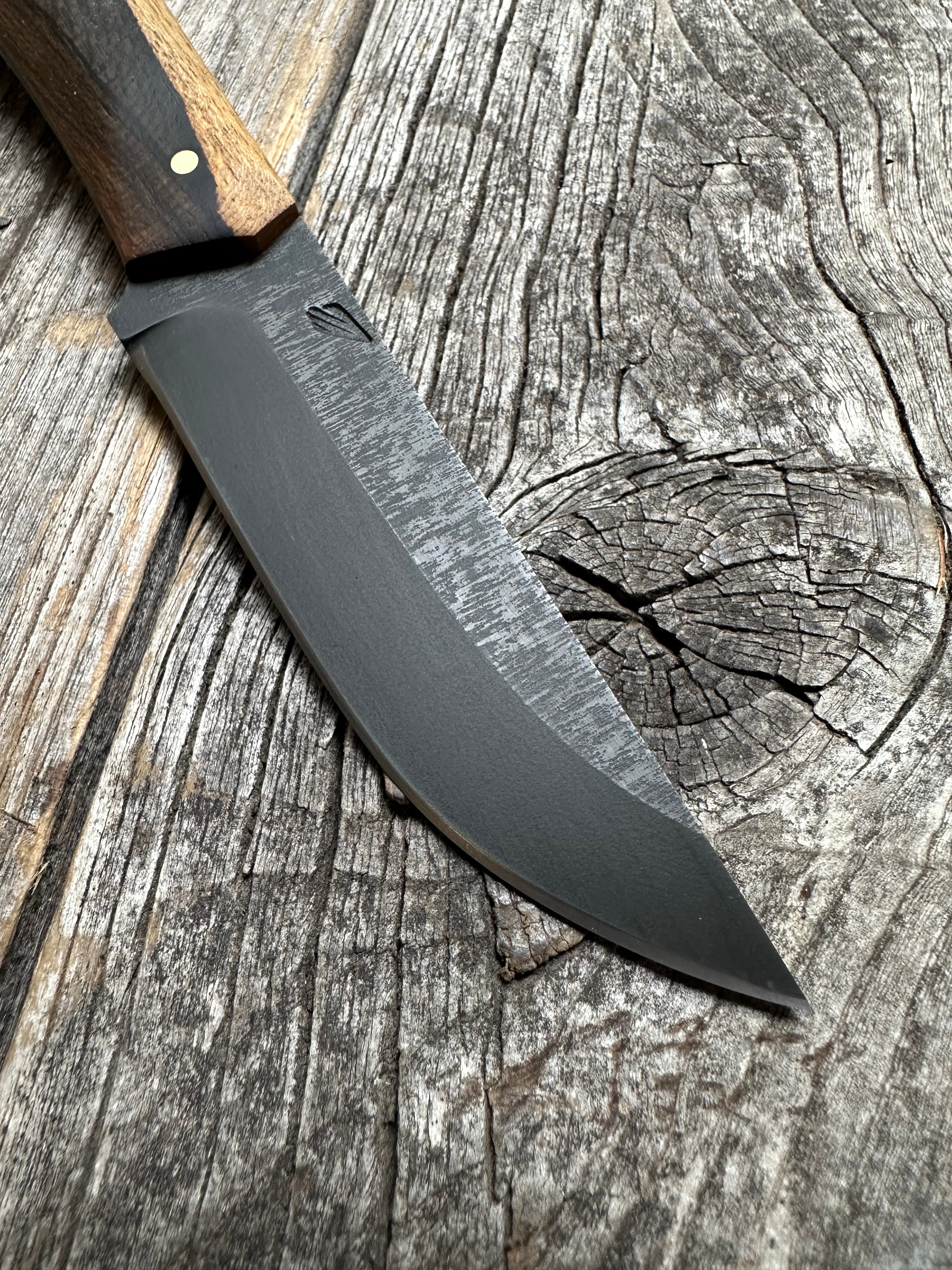 Custom Mountain Scout Knife — Zircote & Brass