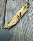 Prototype Kitchen Petty Knife — Spalted Hickory & Brass